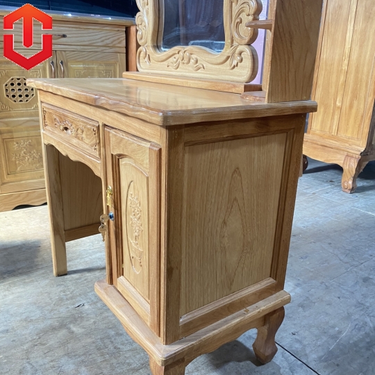 BÀN TRANG ĐIỂM GÕ ĐỎ 80 - GƯƠNG NỮ HOÀNG