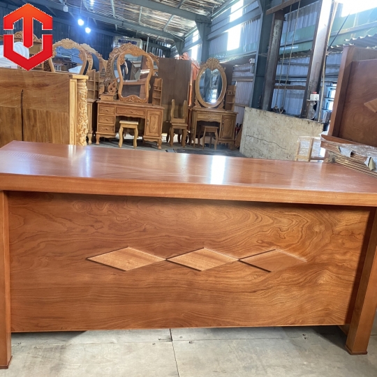 BÀN LÀM VIỆC TẾCH XOAN ĐÀO 1M6 - MẶT BẰNG
