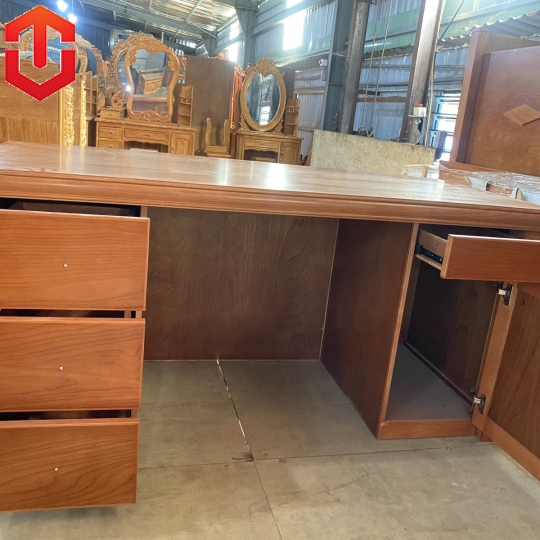 BÀN LÀM VIỆC TẾCH XOAN ĐÀO 1M6 - MẶT BẦU