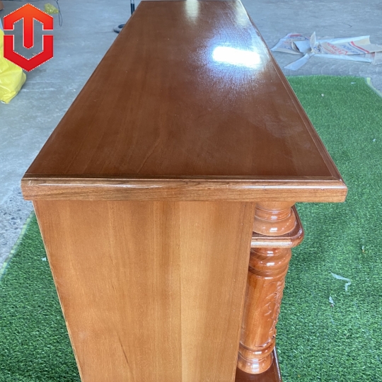 KỆ TIVI XOAN ĐÀO CỘT NHO MẶT BẰNG 1M2