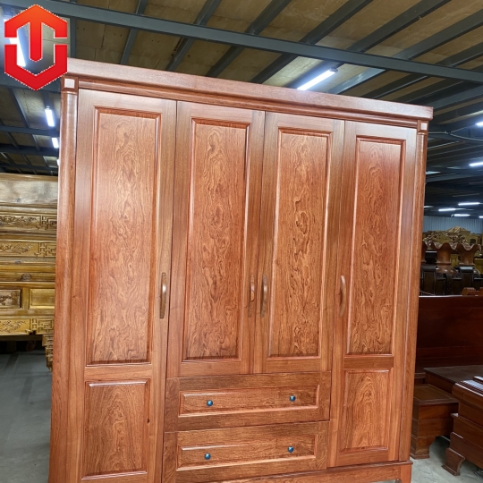 TỦ ÁO HƯƠNG ĐÁ PHỦ 4 CÁNH