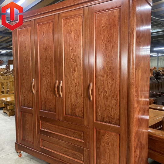 TỦ ÁO HƯƠNG ĐÁ PHỦ 4 CÁNH