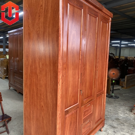 TỦ ÁO HƯƠNG ĐÁ PHỦ 3 CÁNH