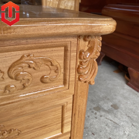 TAP ĐẦU GIƯỜNG TÂN CỔ ĐIỂN GÕ ĐỎ
