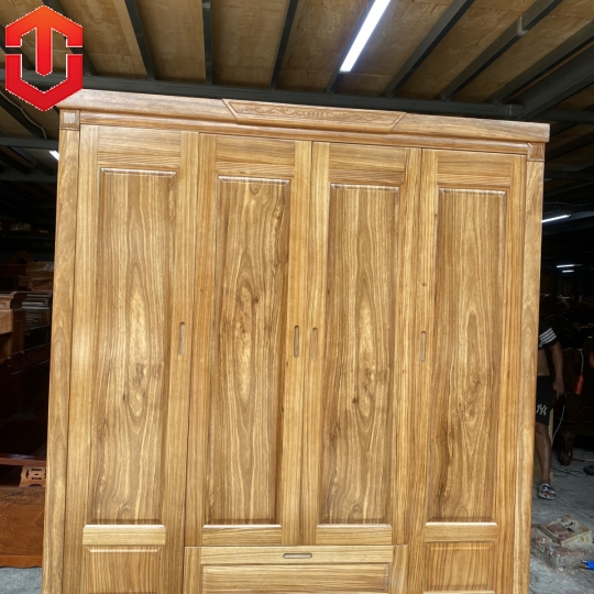 TỦ ÁO HƯƠNG XÁM 4 CÁNH