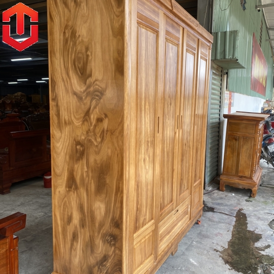 TỦ ÁO HƯƠNG XÁM 4 CÁNH