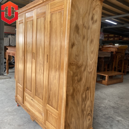 TỦ ÁO HƯƠNG XÁM 4 CÁNH
