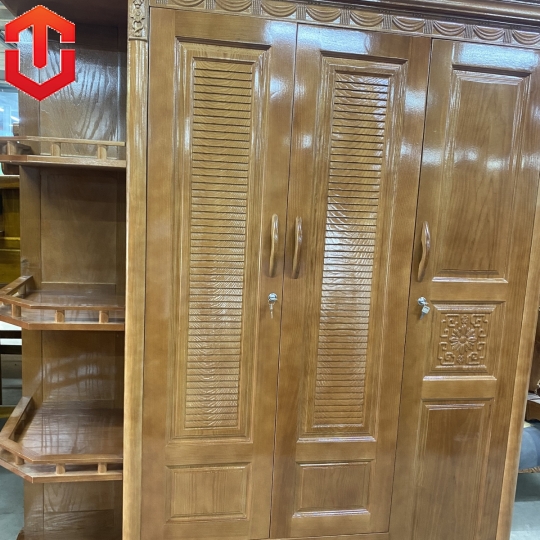 TỦ ÁO SỒI 3 CÁNH KỆ TRANH TRÍ - MÀU CÁNH GIÁN
