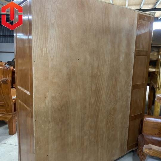 TỦ ÁO SỒI 3 CÁNH KỆ TRANH TRÍ - MÀU CÁNH GIÁN