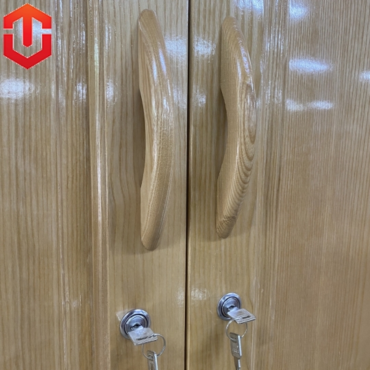 TỦ ÁO SỒI 2 CÁNH KỆ TRANH TRÍ - MÀU TỰ NHIÊN