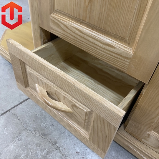 TỦ ÁO SỒI 2 CÁNH KỆ TRANH TRÍ - MÀU TỰ NHIÊN