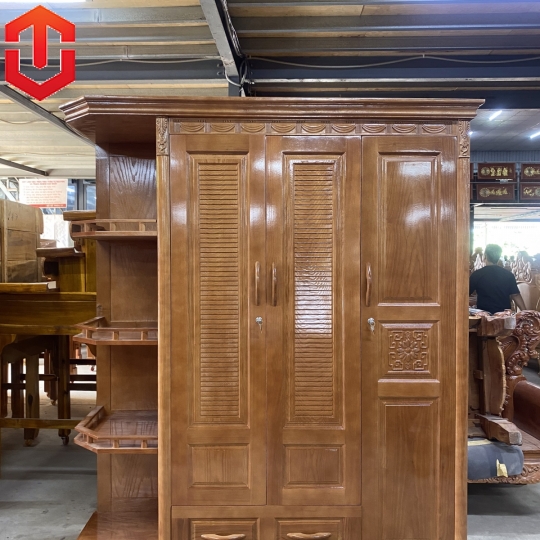 TỦ ÁO SỒI 3 CÁNH - KỆ TRANG TRÍ