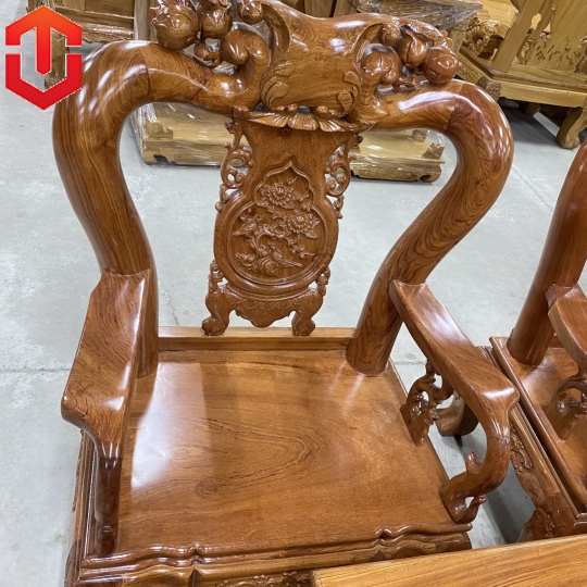 SALON TRIỆN ĐÀO HƯƠNG ĐÁ CỘT 10 6 MÓN - TAY CONG