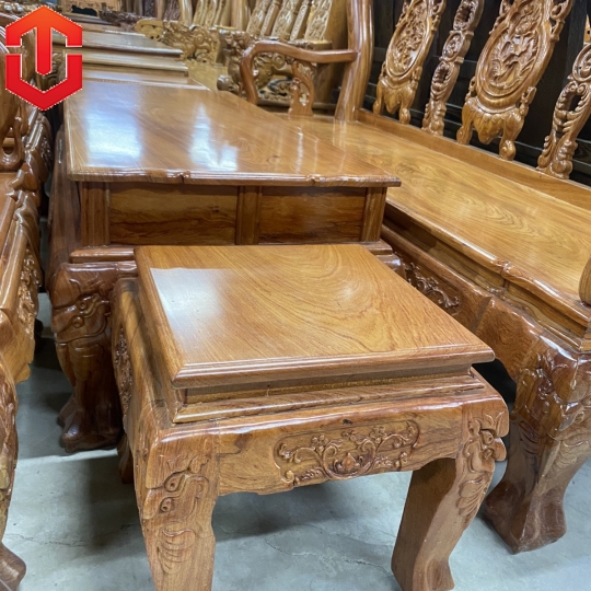 SALON TRIỆN ĐÀO HƯƠNG ĐÁ CỘT 10 6 MÓN - TAY CONG