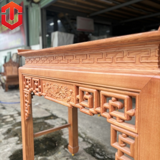 BÀN CÚNG SỒI MÀU LAU HƯƠNG 1M53 - MẪU SEN
