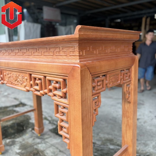 BÀN CÚNG SỒI MÀU LAU HƯƠNG 1M53 - MẪU SEN