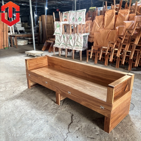 SOFA SẬP GỖ HƯƠNG XÁM - 1M2
