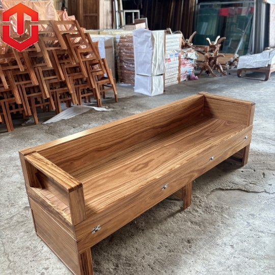 SOFA SẬP GỖ HƯƠNG XÁM - 1M2